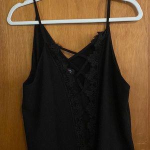 Black spaghetti strap blouse